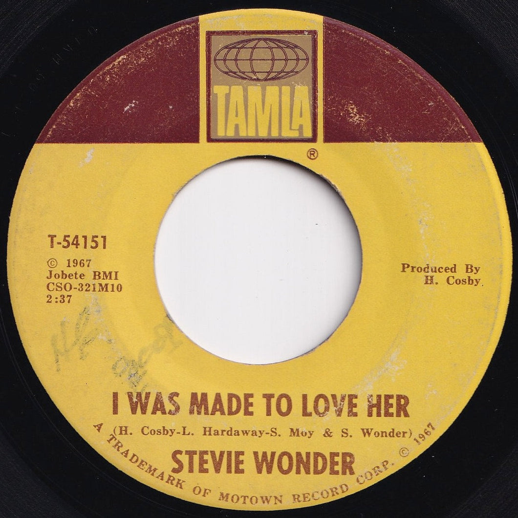 Stevie Wonder - I Was Made To Love Her / Hold Me (7 inch Record / Used)