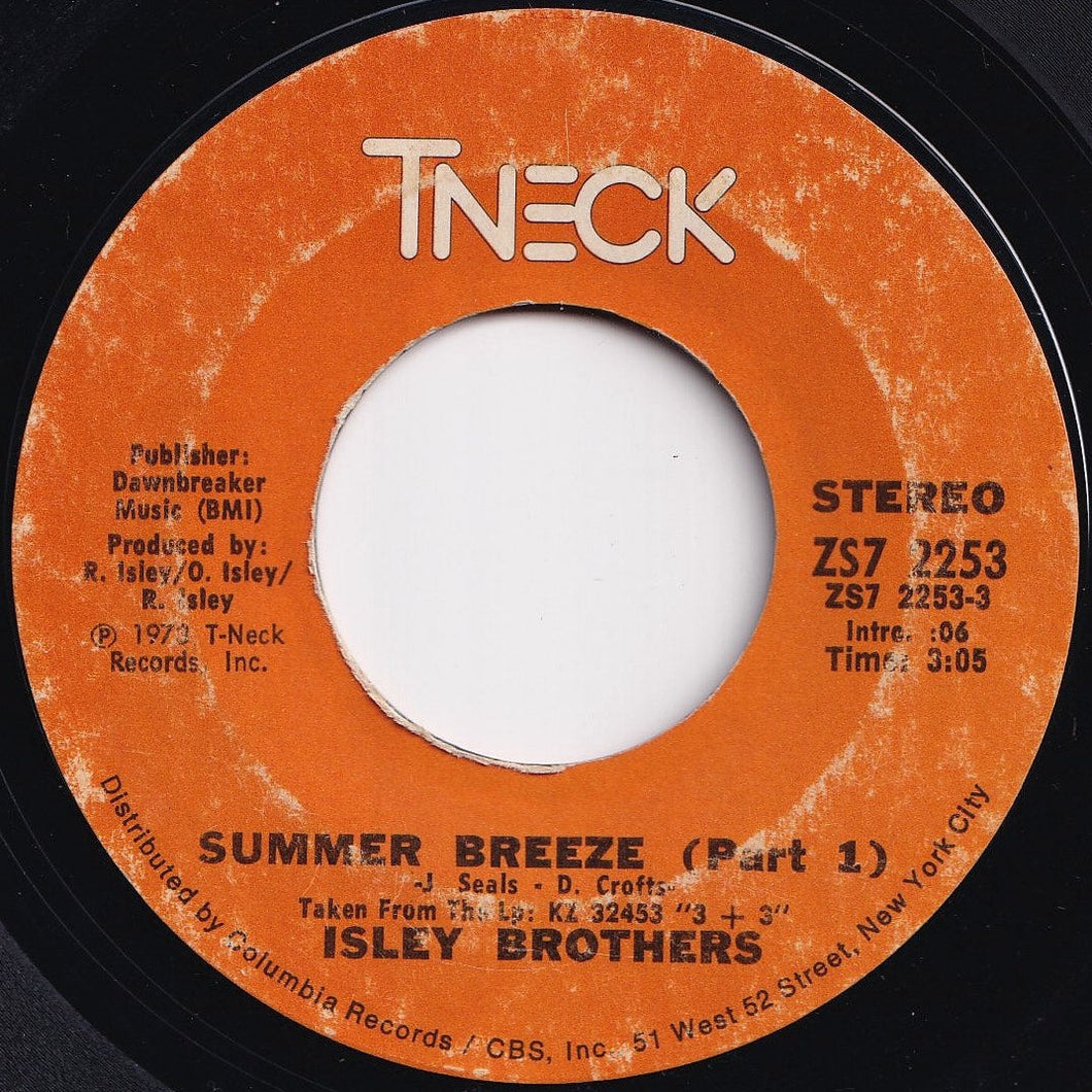 Isley Brothers - Summer Breeze (Part 1) / (Part 2) (7 inch Record / Used)