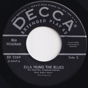 Ella Fitzgerald - Hard Hearted Hannah (The Vamp Of Savannah); Pete Kelly's Blues / Ella Hums The Blues (7 inch Record / Used)
