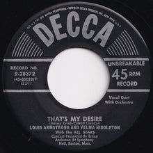画像をギャラリービューアに読み込む, Louis Armstrong - Baby, It&#39;s Cold Outside / That&#39;s My Desire (7 inch Record / Used)
