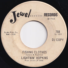 画像をギャラリービューアに読み込む, Lightnin&#39; Hopkins - Back Door Friend / Fishing Clothes (7 inch Record / Used)
