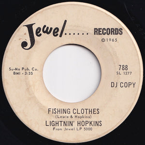Lightnin' Hopkins - Back Door Friend / Fishing Clothes (7 inch Record / Used)
