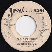 Load image into Gallery viewer, Lightnin&#39; Hopkins - Back Door Friend / Fishing Clothes (7 inch Record / Used)
