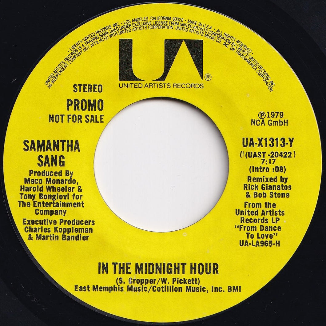 Samantha Sang - In The Midnight Hour / In The Midnight Hour (7 inch Record / Used)