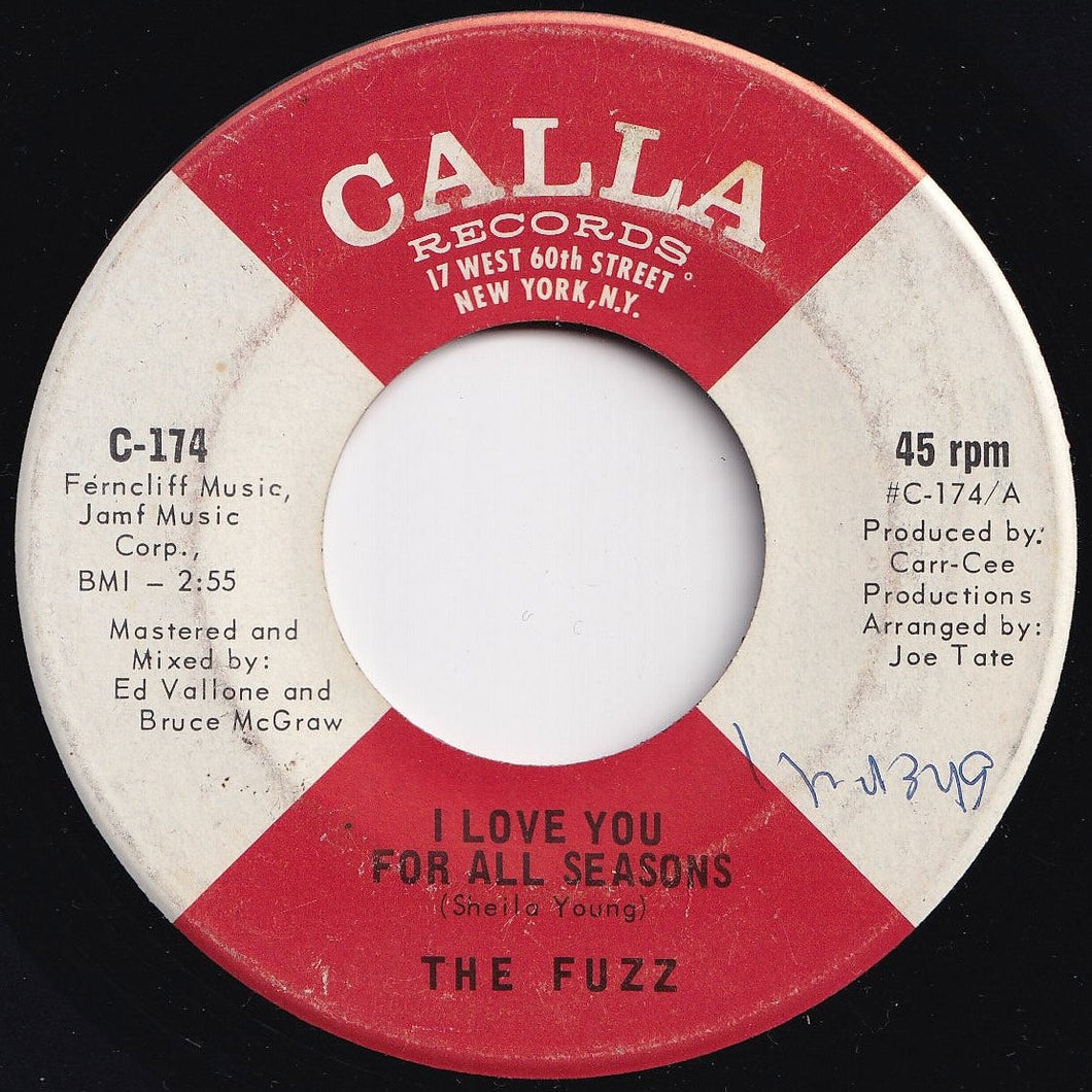 Fuzz - I Love You For All Seasons / (Instrumental) (7 inch Record / Used)