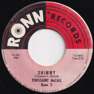 Toussaint McCall - Nothing Takes The Place Of You / Shimmy (7 inch Record / Used)