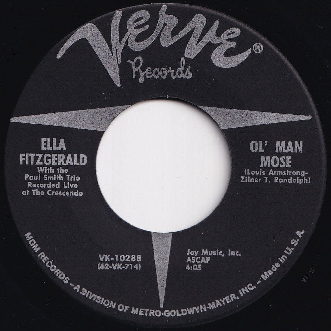Ella Fitzgerald - Ol' Man Mose / Bill Bailey, Won't You Please Come Home (7 inch Record / Used)