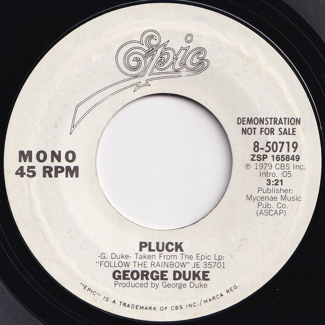 George Duke - Pluck (Mono) / (Stereo) (7 inch Record / Used)