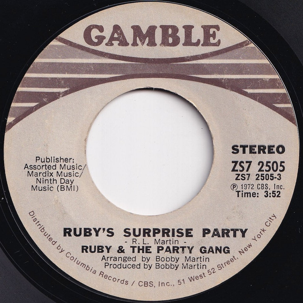 Ruby & The Party Gang - Ruby's Surprise Party / Too Much Pride (7 inch Record / Used)