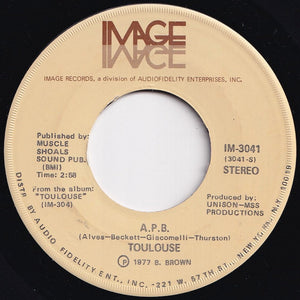 Toulouse - A.P.B. / Funkysation (7 inch Record / Used)