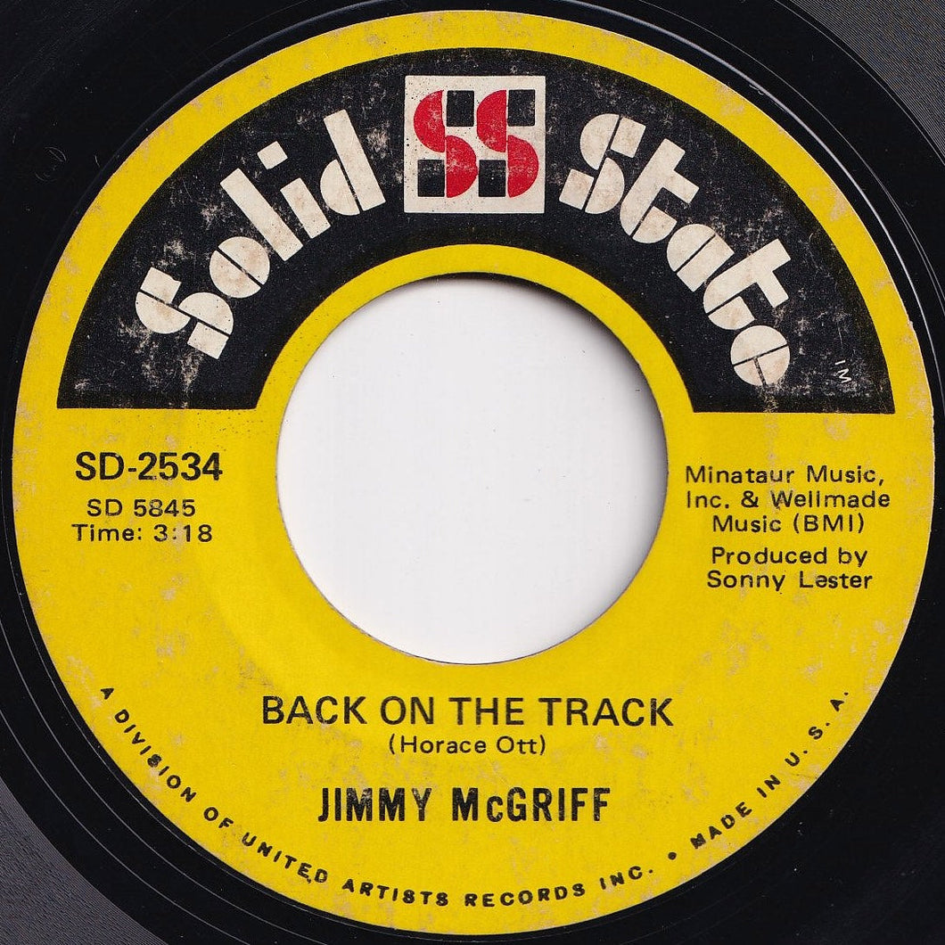 Jimmy McGriff - Back On The Track / Chris Cross (7 inch Record / Used)