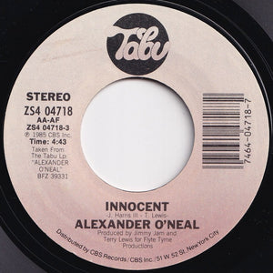 Alexander O'Neal - Innocent / Are You The One? (7 inch Record / Used)