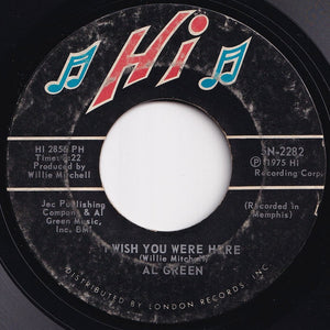 Al Green - L-O-V-E- (Love) / Wish You Were Here (7 inch Record / Used)