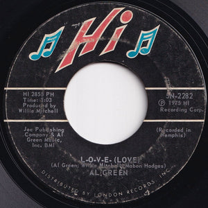 Al Green - L-O-V-E- (Love) / Wish You Were Here (7 inch Record / Used)