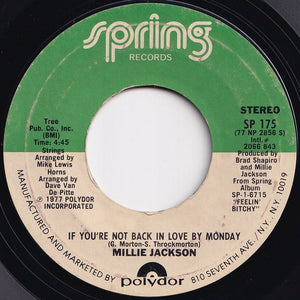 Millie Jackson - If You're Not Back In Love By Monday / A Little Taste Of Outside Love (7 inch Record / Used)