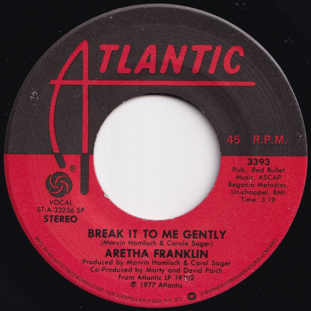 Aretha Franklin - Break It To Me Gently / Meadows Of Springtime (7 inch Record / Used)