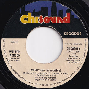 Walter Jackson - Feelings / Words (Are Impossible) (7 inch Record / Used)