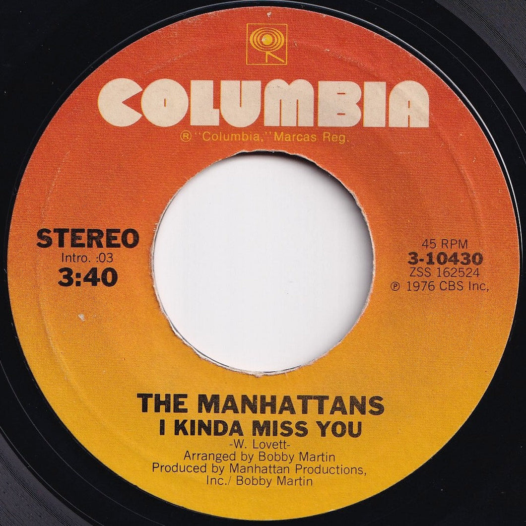 Manhattans - I Kinda Miss You / Gypsy Man (7 inch Record / Used)