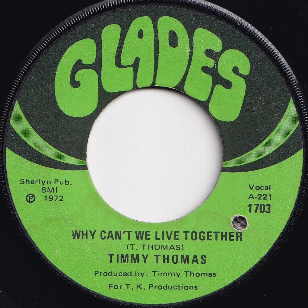 Timmy Thomas - Why Can't We Live Together / Funky Me (7 inch Record / Used)