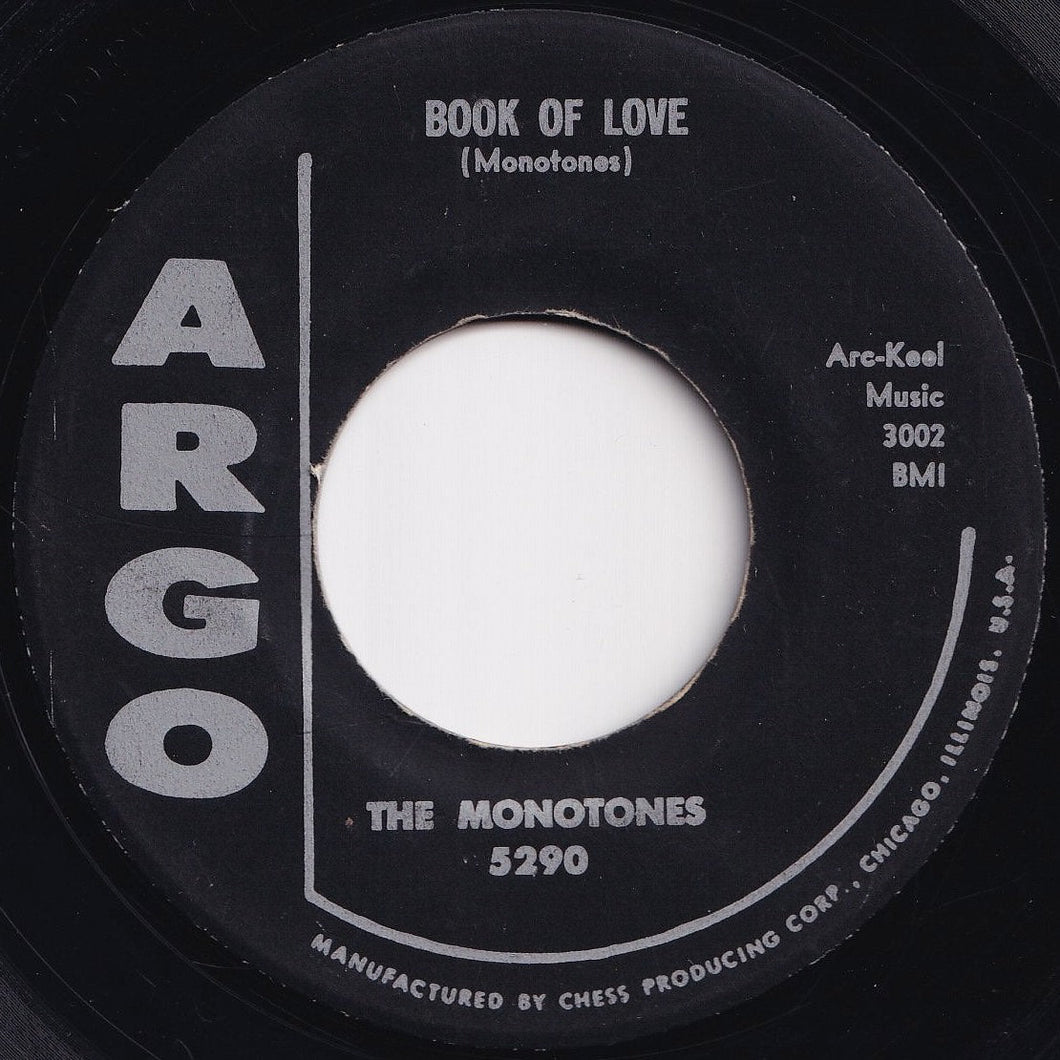 Monotones - Book Of Love / You Never Loved Me (7 inch Record / Used)