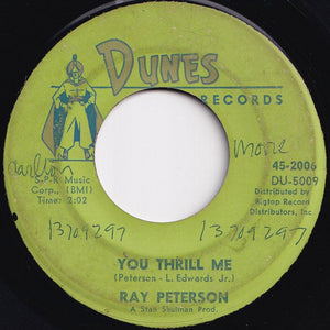 Ray Peterson - Missing You / You Thrill Me (7 inch Record / Used)