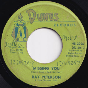 Ray Peterson - Missing You / You Thrill Me (7 inch Record / Used)