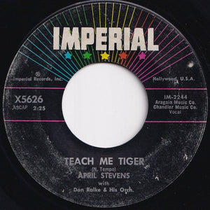 April Stevens - Teach Me Tiger / That Warm Afternoon (7 inch Record / Used)