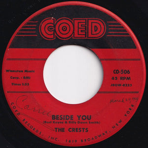 Crests - 16 Candles / Beside You (7 inch Record / Used)