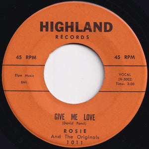 Rosie And The Originals - Angel Baby / Give Me Love (7 inch Record / Used)