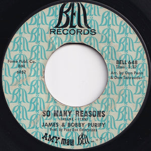 James & Bobby Purify - I'm Your Puppet / So Many Reasons (7 inch Record / Used)