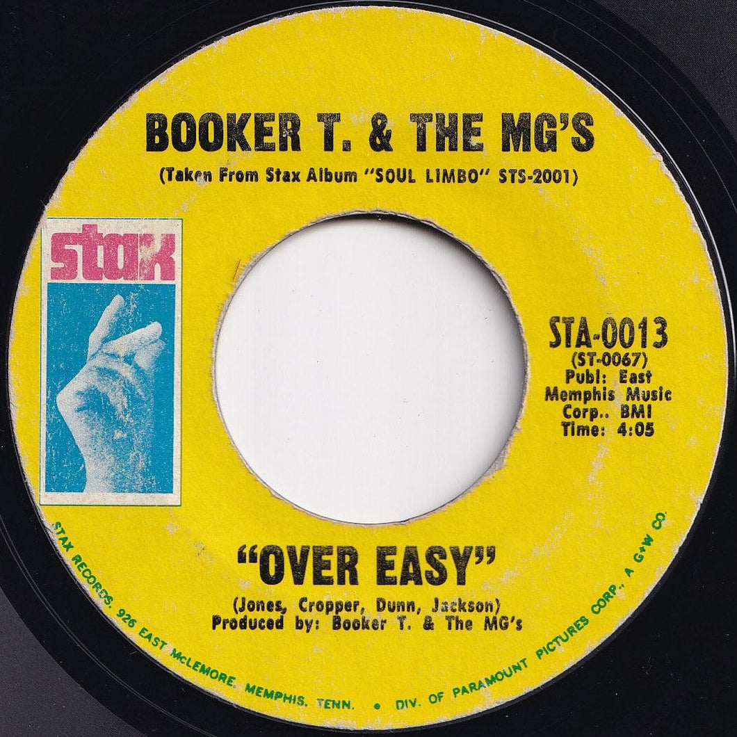 Booker T & The MG's - Over Easy / Hang 'Em High (7 inch Record / Used)