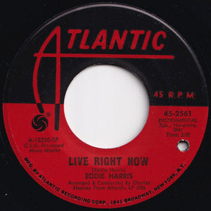 Eddie Harris - It's Crazy / Live Right Now (7 inch Record / Used)