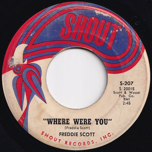 Freddie Scott - Are You Lonely For Me / Where Were You (7 inch Record / Used)