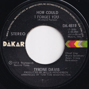 Tyrone Davis - Without You In My Life / How Could I Forget You (7 inch Record / Used)