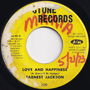 Earnest Jackson - Love And Happiness / Hogwash (7 inch Record / Used)