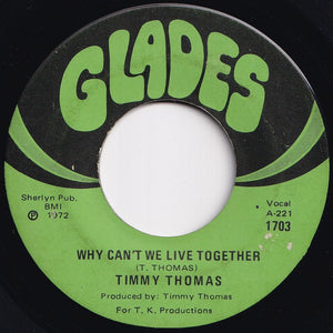 Timmy Thomas - Why Can't We Live Together / Funky Me (7 inch Record / Used)