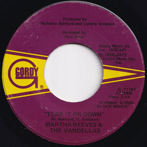 Martha Reeves And The Vandellas - Tear It On Down / I Want You Back (7 inch Record / Used)