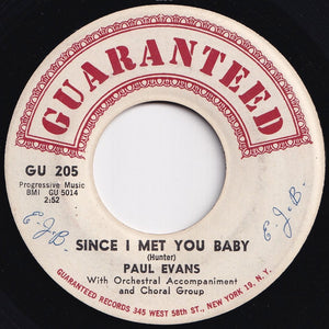 Paul Evans - Midnite Special / Since I Met You Baby (7 inch Record / Used)