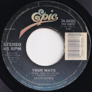 Jacksons - State Of Shock / Your Ways (7 inch Record / Used)