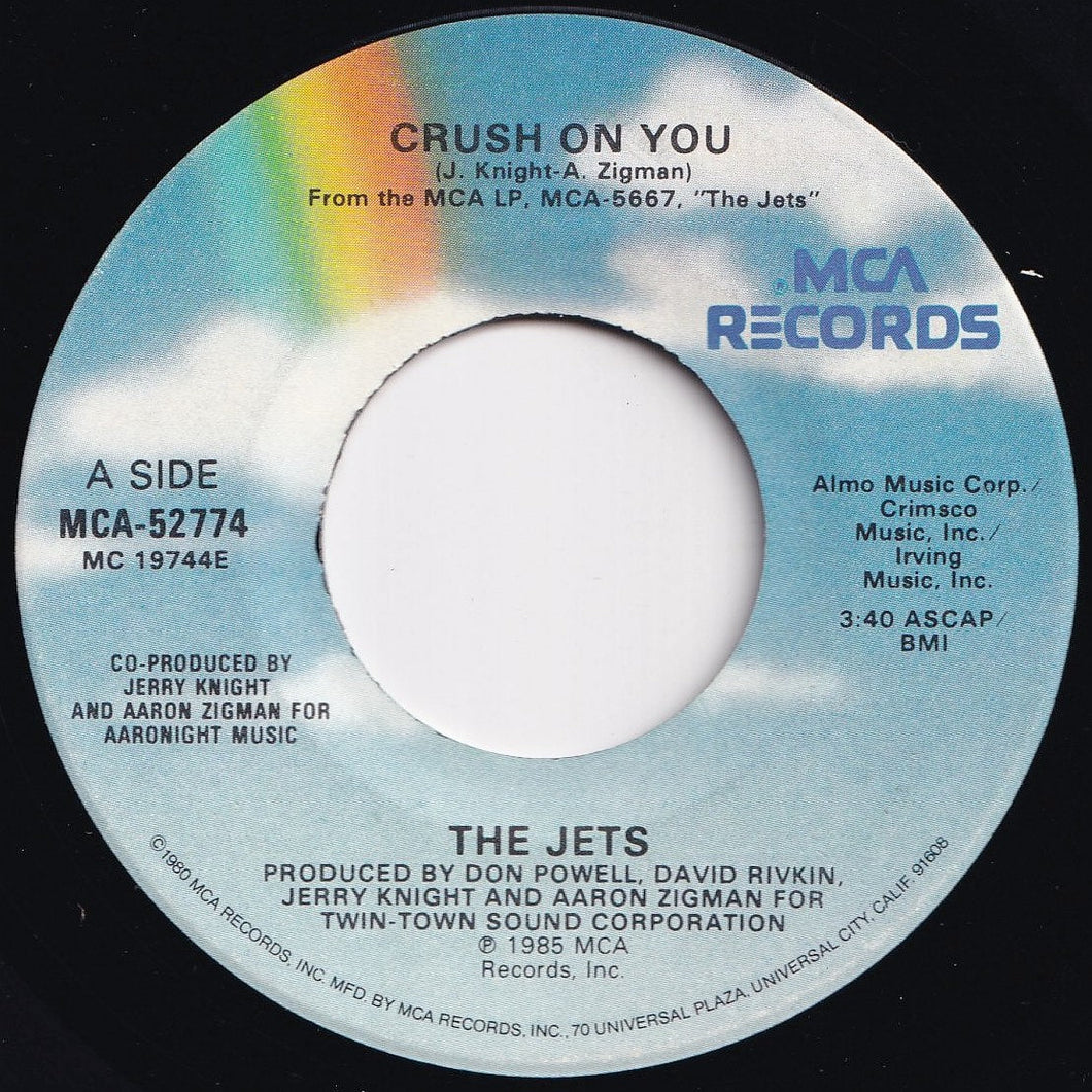 Jets - Crush On You / Right Before My Eyes (7 inch Record / Used)