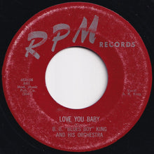 画像をギャラリービューアに読み込む, B. B. &quot;Blues Boy&quot; King And His Orchestra - Love You Baby / The Woman I Love (7 inch Record / Used)
