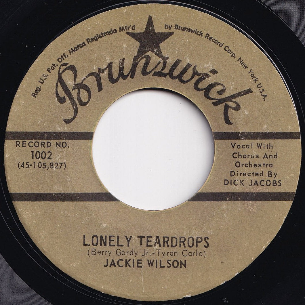 Jackie Wilson - Lonely Teardrops / In The Blue Of The Evening (7 inch Record / Used)