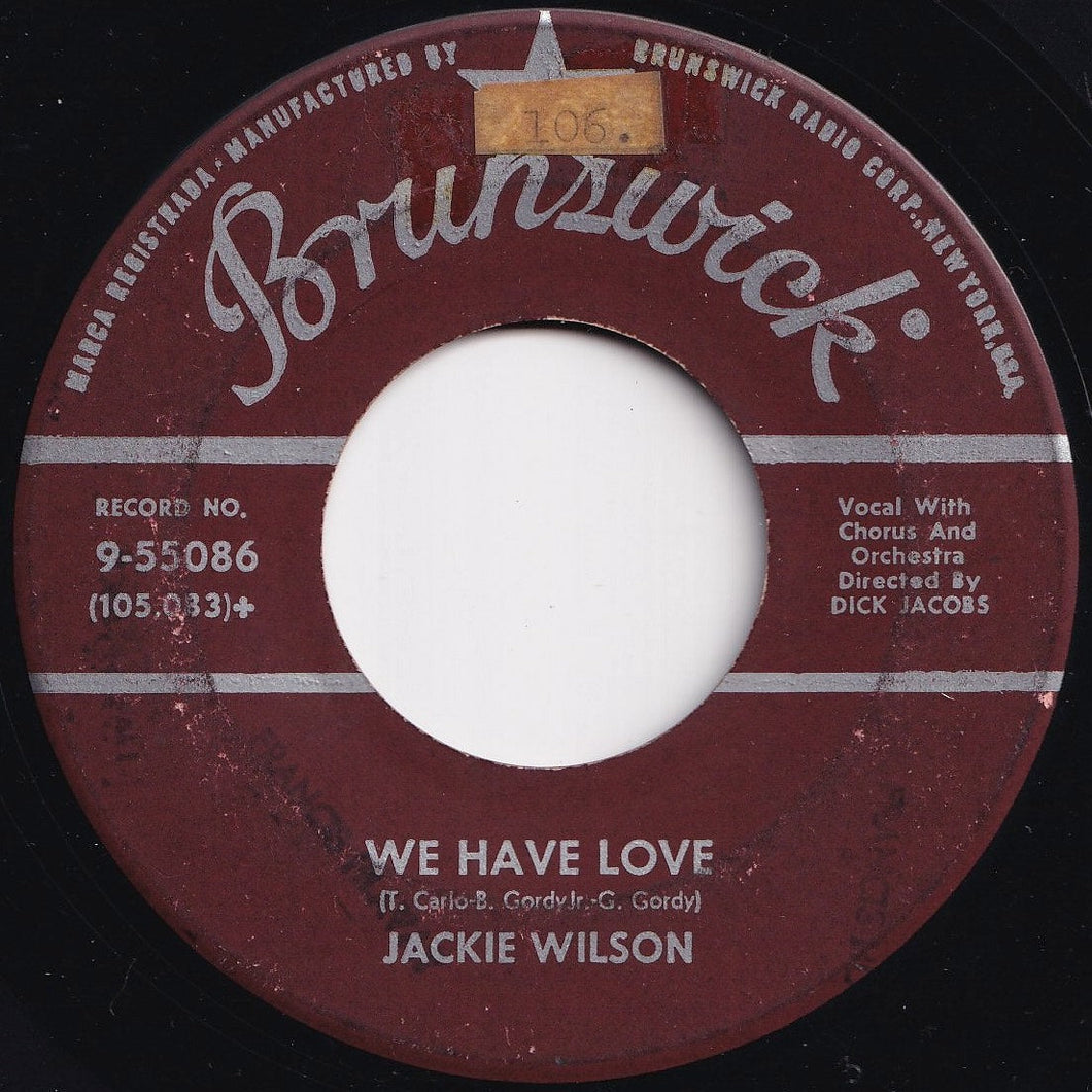 Jackie Wilson - We Have Love / Singing A Song (7 inch Record / Used)