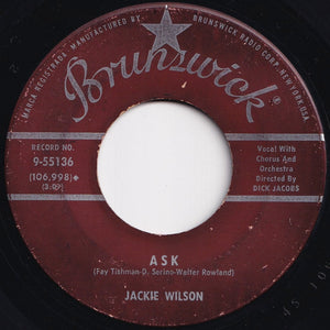 Jackie Wilson - I'll Be Satisfied / Ask (7 inch Record / Used)