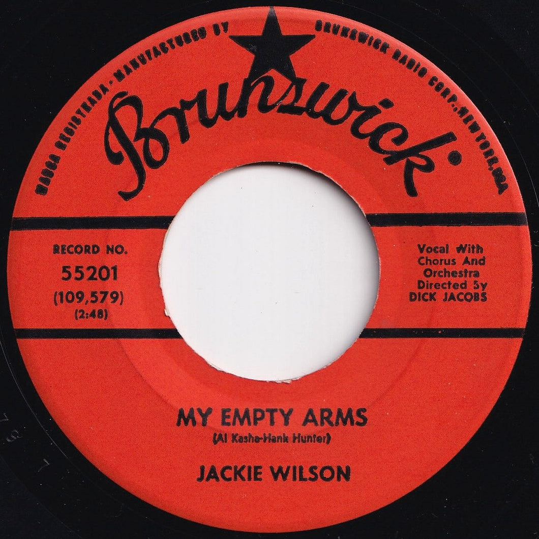 Jackie Wilson - My Empty Arms / The Tear Of The Year (7 inch Record / – Solidity Records