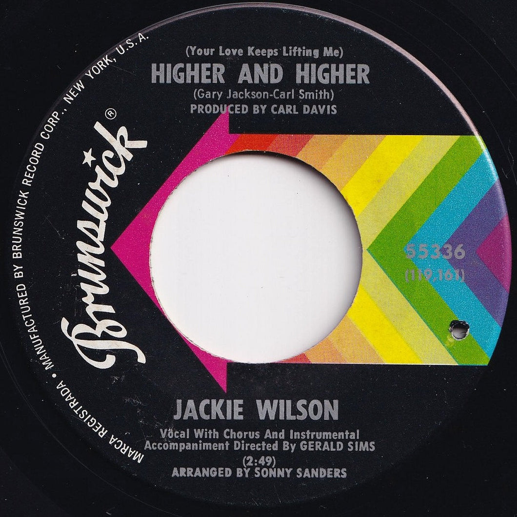 Jackie Wilson - (Your Love Keeps Lifting Me) Higher And Higher / I'm The One To Do It (7 inch Record / Used)