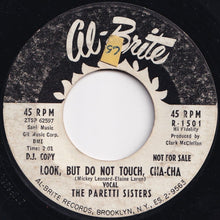 画像をギャラリービューアに読み込む, Paretti Sisters - Undiscovered Love / Look, But Do Not Touch, Cha-Cha (7 inch Record / Used)
