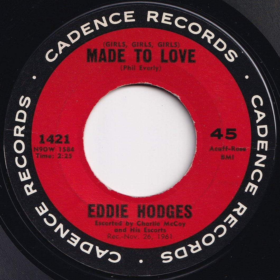 Eddie Hodges - (Girls, Girls, Girls) Made To Love / I Make Believe It's You (7 inch Record / Used)