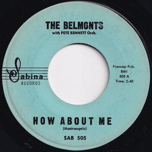 Belmonts - How About Me / Come On Little Angel (7 inch Record / Used)