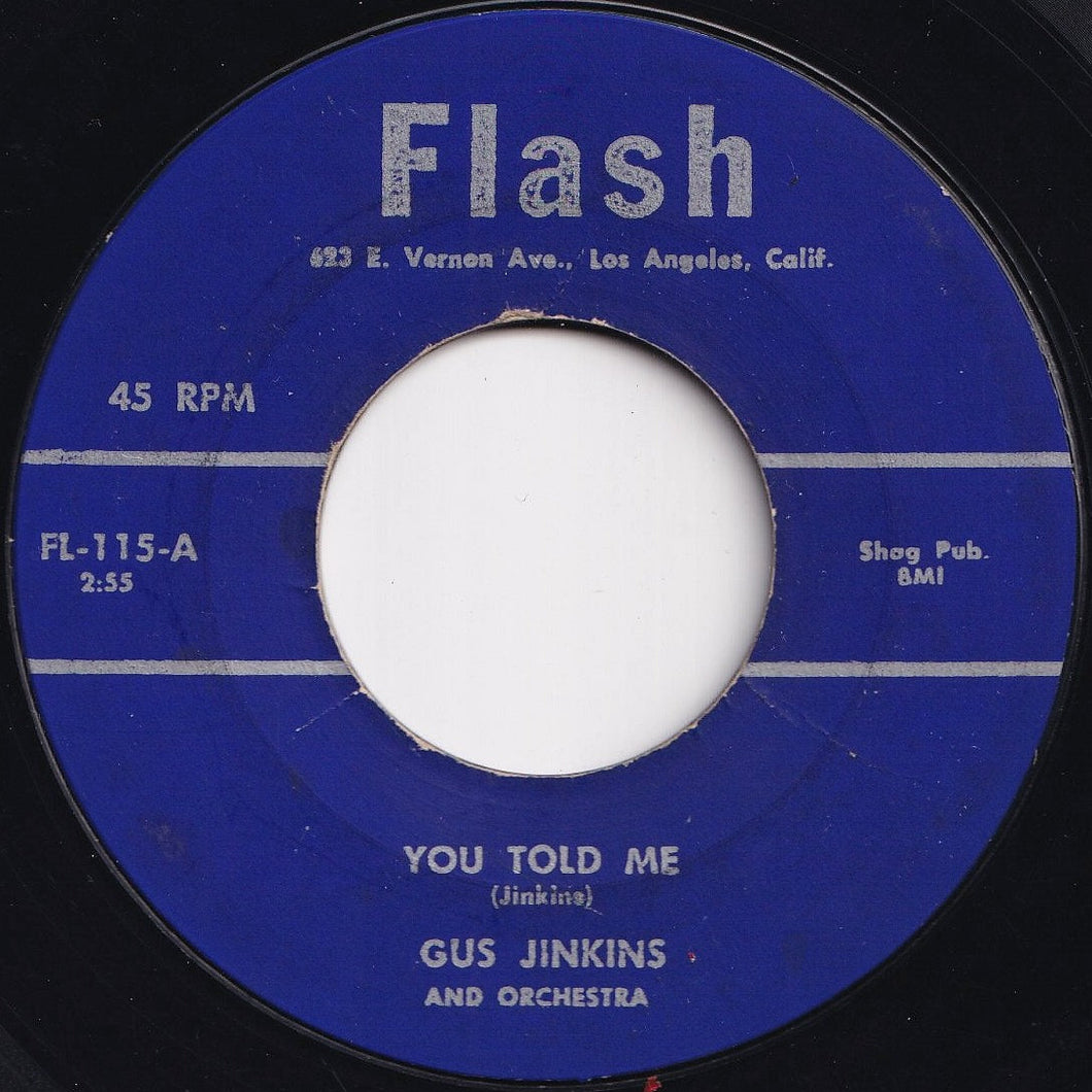 Gus Jinkins And Orchestra - You Told Me / Tricky (7 inch Record / Used)